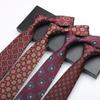 Бордовый галстук мужской, Свадебный банкет Друг жениха Жених Ведущий Праздничный джентльмен Высококлассный узор Ручная лента 8 см