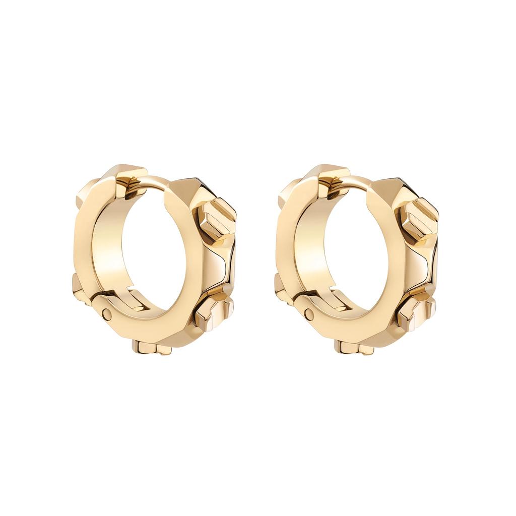 PLEIN Accessories Earrings Philipp Plein Jewelry PLEIN CUFF PJ1EA22EU PLEIN CUFF IP Yellow Gold Earrings Yellow Gold Stainless Steel [PHILIPP JEWELRY]