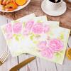 40PCS Disposable Paper Towels Double Layer Tissue Flower Printed Paper Napkin  Wedding