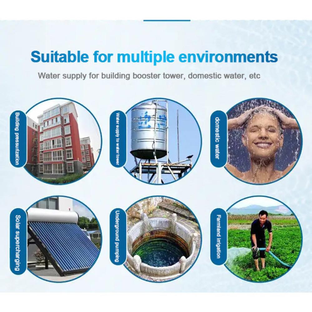 BQB-60-Периферийный водяной насос 0.5 л.с. 370 Вт Высокий напор Большой расход Интеллектуальный Автоматический Самовсасывающий водяной насос 27.3*13.8*16.3см