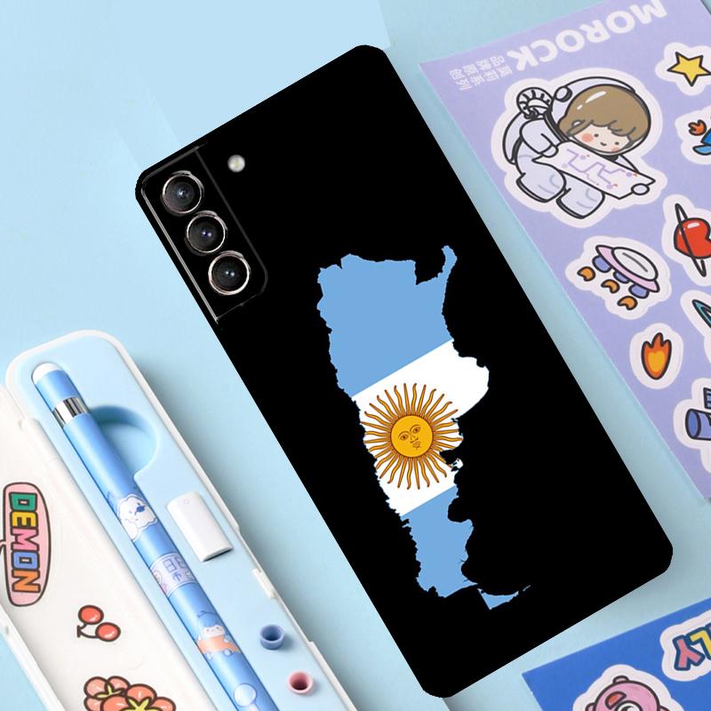 Чехол с аргентинским флагом для Samsung Galaxy S23 S21 FE S20 FE S22 Plus Note 20 Ultra Note 10 S8 S9 S10 Plus