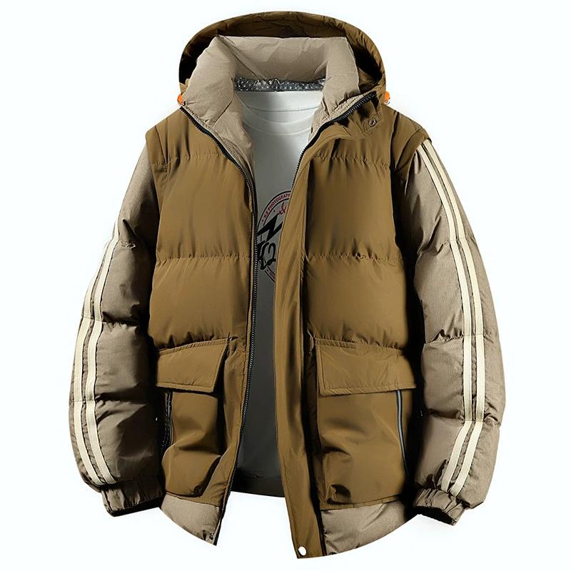 Зимняя плотная хлопковая одежда для мужчин, теплая и свободная одежда больших размеров из хлопка для мужчин, куртка из хлопка с капюшоном, верхняя одежда, одежда из хлопка