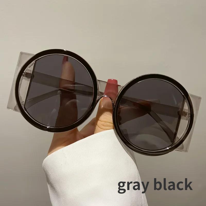 Women's Men's Round Double Color Sunglasses Fashion Retro Trend Sunglasses Travel Street Photo Holiday Party Beach Glasses
