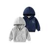 K-style Children's Clothing Spring and Autumn Boys Hooded Sweatshirt Baby Boy Dinosaur Hoodie Tops Kids Zip-up Shirt Outwear Thick