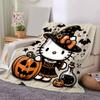 1pc Witch Hello Kitty Blanket, Seasonal Universal Home Decorative Throw Blanket for Room, Living Room, Travel, Camping, Car Blankets, Beach, Office Na