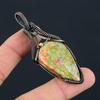Ювелирные изделия шкентеля чистой медной проволоки Unakite Gemstone обернутые Handmade для подарка