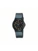 CASIO YOUTH Повседневные Водонепроницаемые Кварцевые Женские Часы в Колледж-Стиле с Черным Циферблатом и Резиновым Ремешком Японско-Корейский Стиль MQ-24-1B2