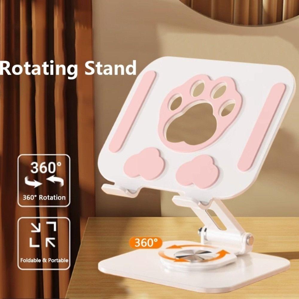 Cat Paw Tablet Holder 360° Rotation Tablet Phone Bracket Rotating Tablet Stand Universal