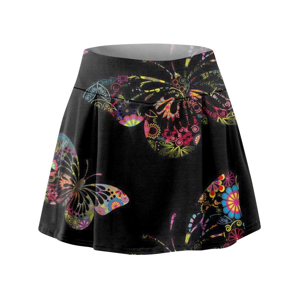 Женские спортивные эластичные плиссированные теннисные юбки для бега, йоги, внутренние шорты, эластичные спортивные шорты для гольфа