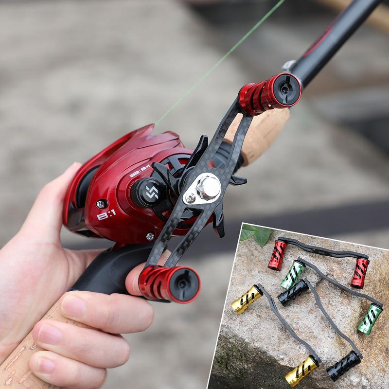 SOUGAYILANG Ручка рыболовной катушки Ручка из углеродного волокна для приманки Рыболовная катушка Рыболовные аксессуары
