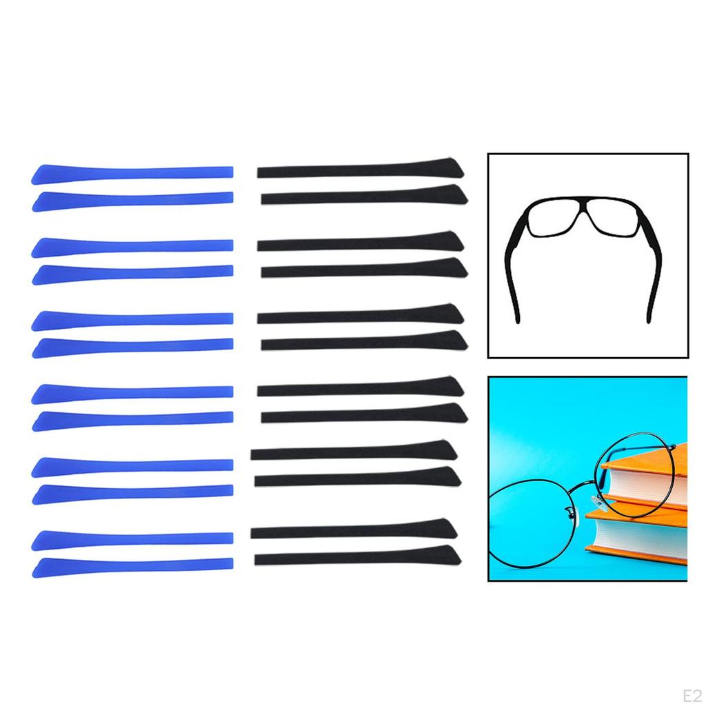 10 Pieces Silicone Eyeglass End Tips, Ear Sock Tubes Sunglasses Accessories Soft Temple Tips Comfort