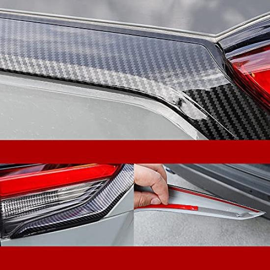 Toyota RAV4 Накладка заднего бампера на дверь багажника Верхняя накладка 1 для модели XA50 SWD-DG (Черный, Кусок) (ABS)