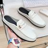 Male Slipper Mules Men's Shoe Outdoor Half Summer High Quality Slides Fashion Fun Cheap Shoes Liquidation Designer Luxury 2024
