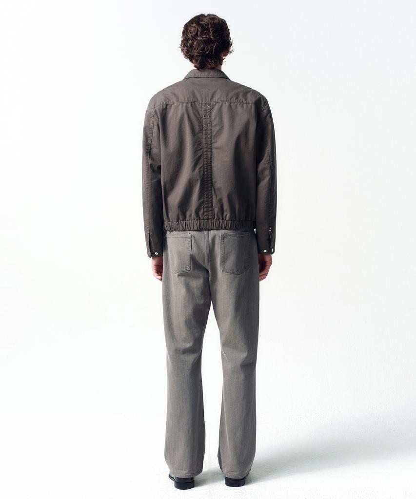 Insilence Studded Cotton Blouson Brown