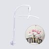White Baby Crib Mobile Bed Bell Toy Holder Arm Bracket +Wind -Up Music Box Christmas Gift