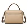 Retro Flap Handbag For Women, Color Contrast Crossbody Bag, Fashion Multi Layer Purse With Top Handle