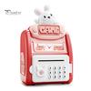 Детская электронная копилка, игрушечная копилка с паролем, очень большая емкость, милый кролик в форме мини-банкомата, рождественский подарок на день рождения для девочек