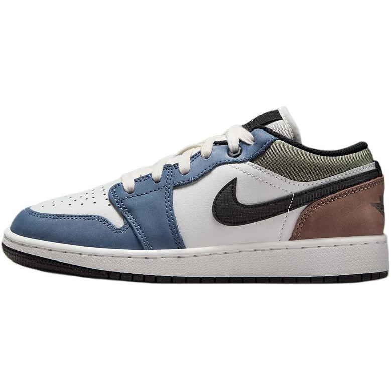Air Jordan 1 Low GS Diffused Blue Kids Sneakers White Jade-Horizon Mink-Brown HV5973-101