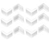 4/8/12PCS Angle Steel End Caps Corner Protector Caps Right Angle Blanking End Caps  Storage Shelves