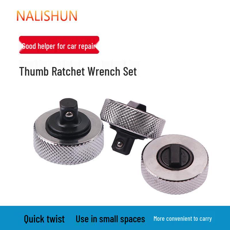 Iron Shell Mini Ratchet Wrench Set - 3-Piece (1/4, 3/8, 1/2)
