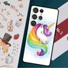 Чехол с изображением мультяшного радужного единорога для Samsung Galaxy S23 S21 S22 Ultra Plus S20 FE Note 20 Note 10 S8 S9 S10 Plus