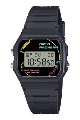 Часы Casio Classic Collaboration Model Biomass Plastic Black [] PAC-MAN F-91WPC-1AJR Мужские