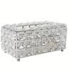 Light Luxury Paper Towel Storage Box Shiny Cube Paper Dispenser  Living Room