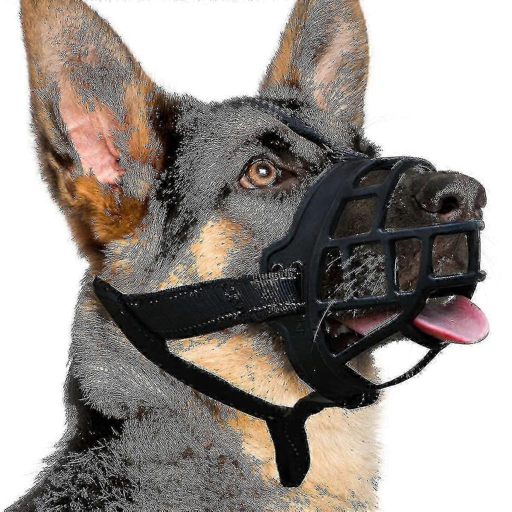 Soft Silicone Basket Dog Muzzle for Small Medium Large Breeds - Bite Proof, Breathable, Allows Drinking & Panting - TA less