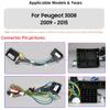 OSSURET 2din Android Автомагнитола для Peugeot 3008 AT MT 2009 - 2015 Автомобильный Радиоприемник Мультимедиа Видео Плеер GPS Navi Головное Устройство Carplay Интеллектуальный Экран RDS