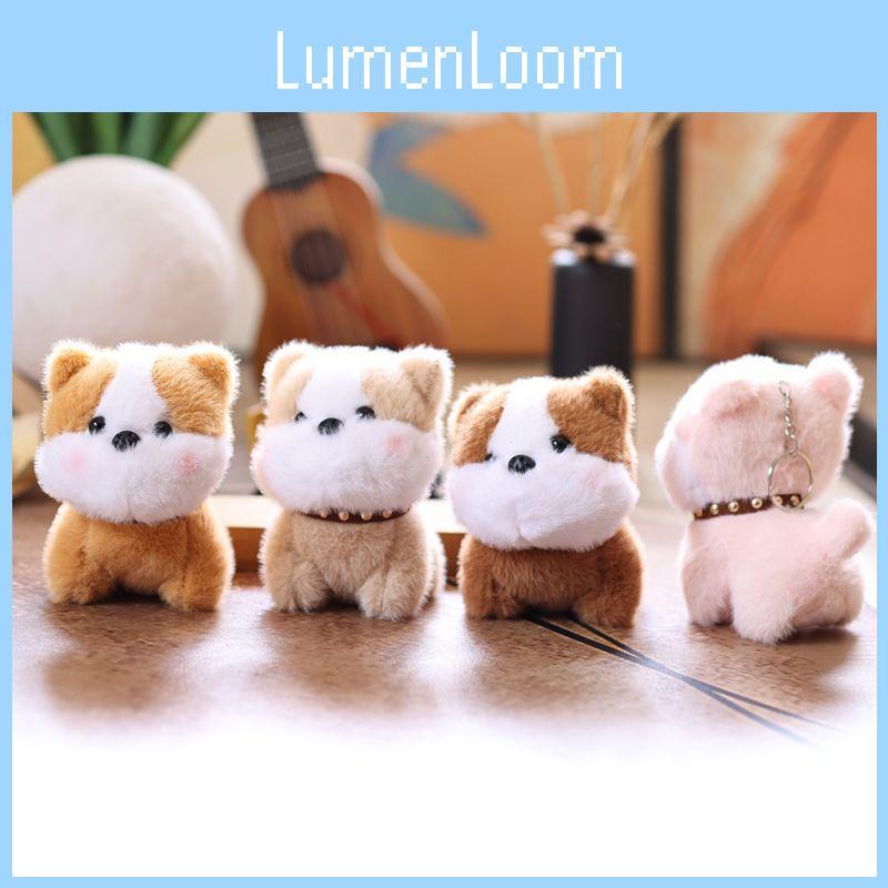 Mini Dog Plush Keychain Super Soft Stuffed Animal Backpack Decor Gift For Teens