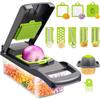 Vegetable Chopper, Mandoline Slicer Cutter, Multifunctional Dicer for Salad Potato Carrot Garlic
