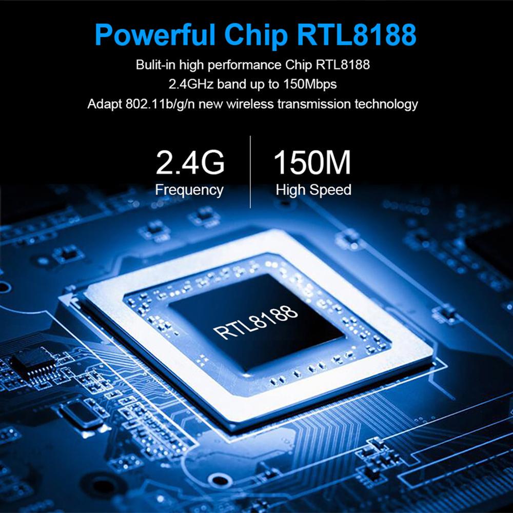 150 Мбит/с USB WiFi адаптер Wi-Fi адаптер WiFi ключ 2,4G сетевая карта WiFi приемник MT7601 для ПК USB Ethernet