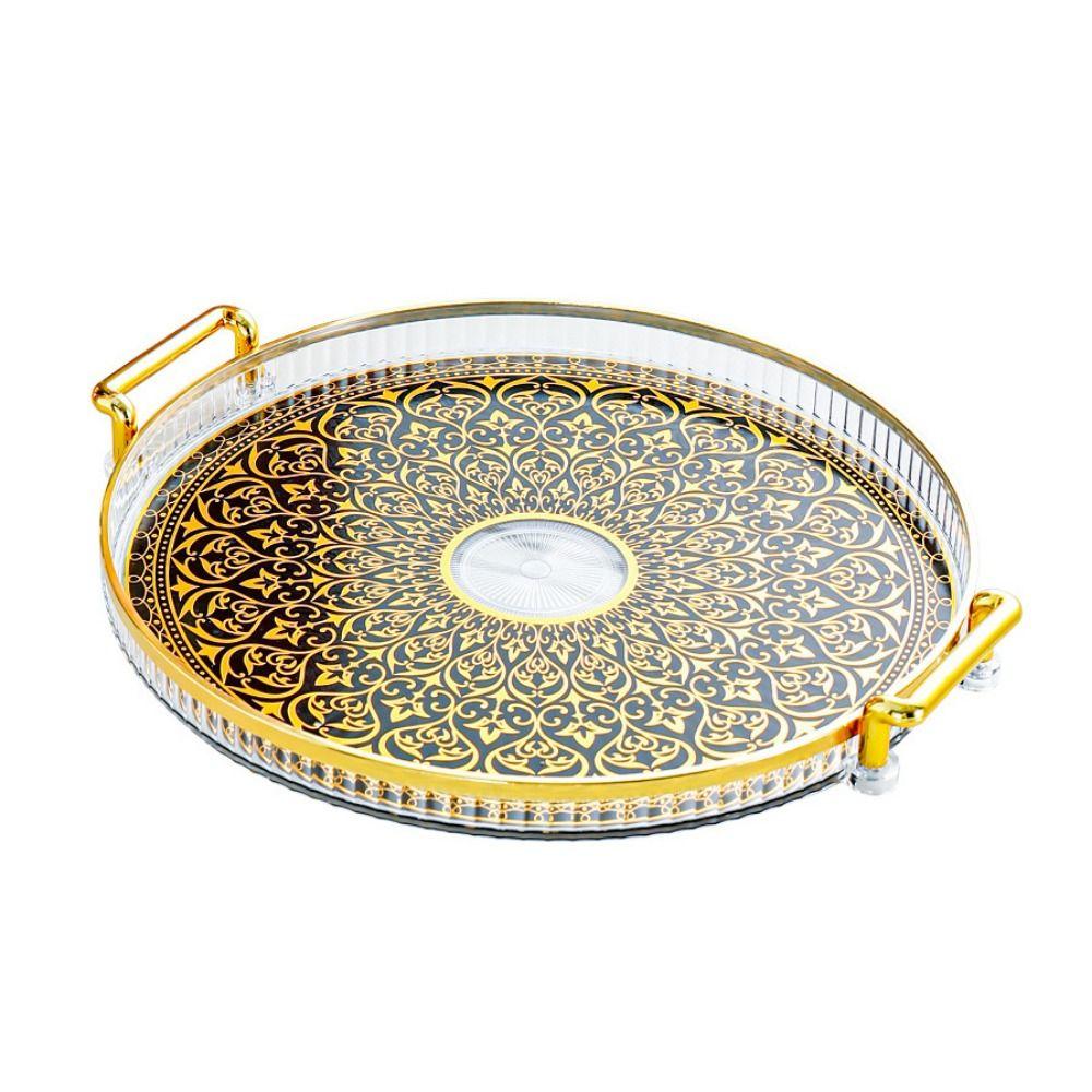 С ручкой Поднос для украшения Рамадана Домашний поднос для хранения хлеба Поднос для чая Мубарак Ид