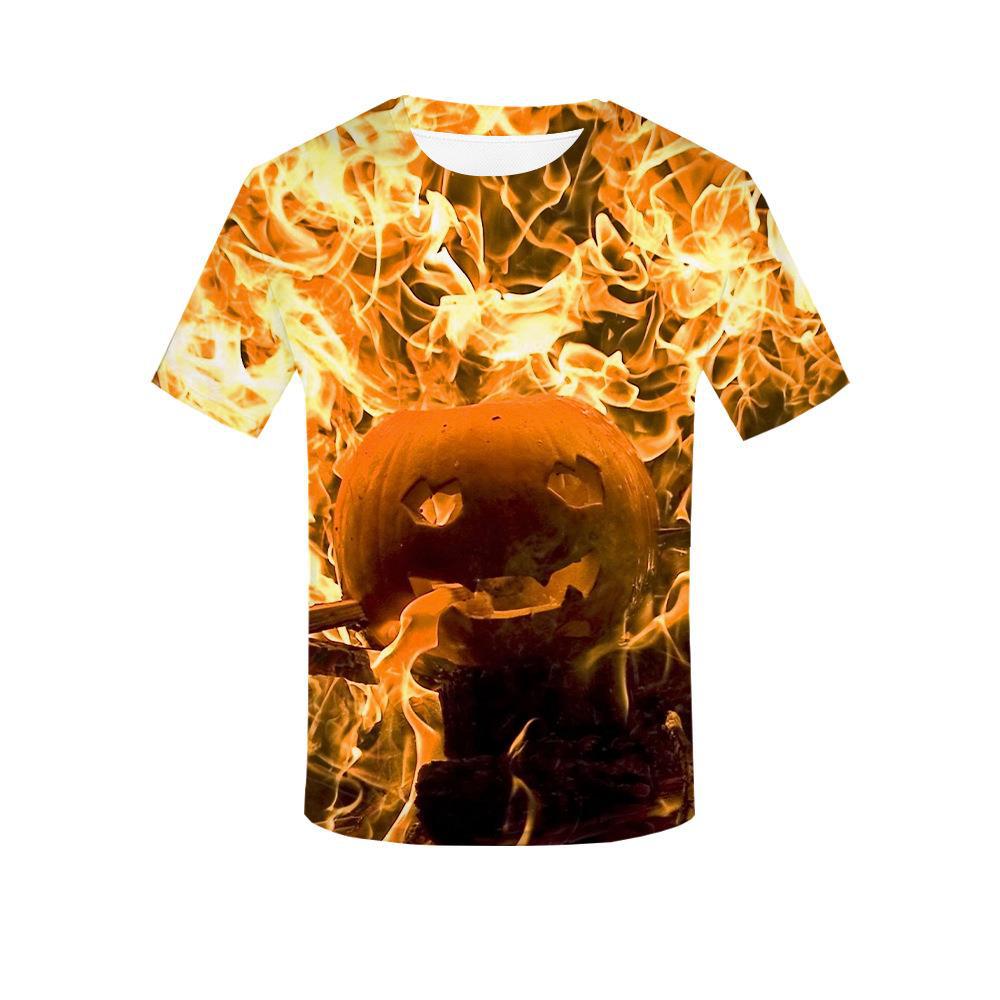 Персонализированная 3D-печатная футболка на Хэллоуин для взрослых мужчин, летние футболки с коротким рукавом