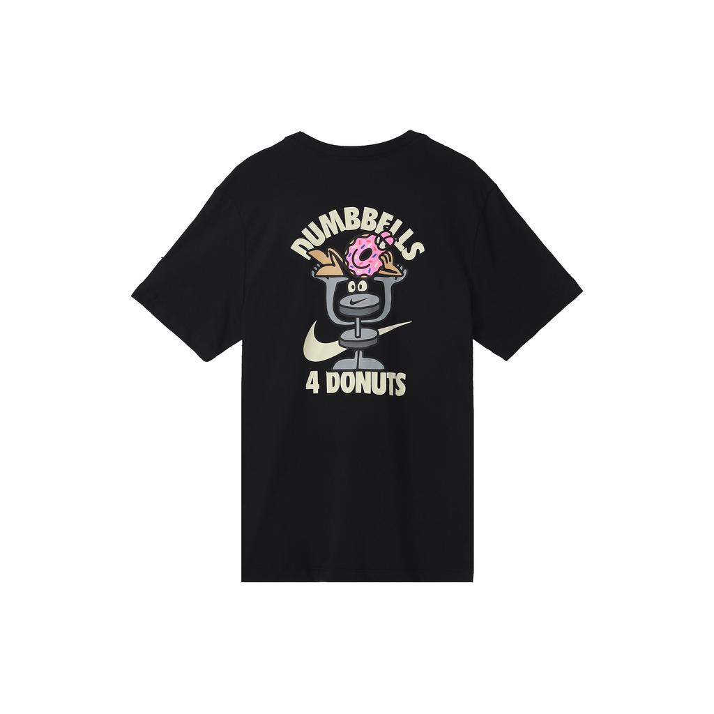 Nike Футболка с коротким рукавом и буквенным принтом из мультфильма, мужские топы, черный FD0139-010