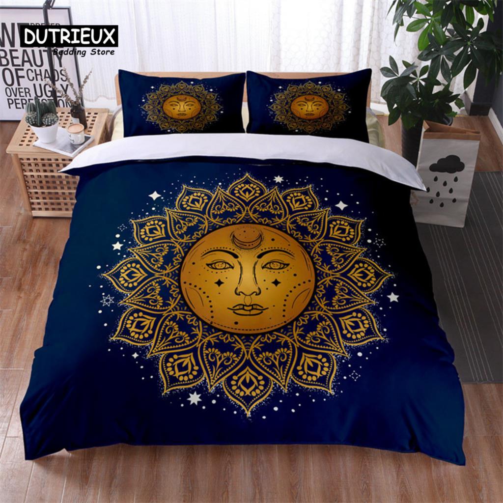 Богемный Геометрический Узор Постельный Комплект Шик Стрекоза Мандала Цветочный Пододеяльник С Наволочками Для Детской Взрослой Спальни Декор