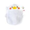 Cartoon Hanging Mesh Waterproof Drainage Large Capacity Mesh Bath Toy Organizer with Sucker White