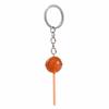 Creative 3D Food Lollipop Keychain Transparent Bag Ornaments Simulation Lollipop Mini Resin Candy Key Rings Handbag Pendants