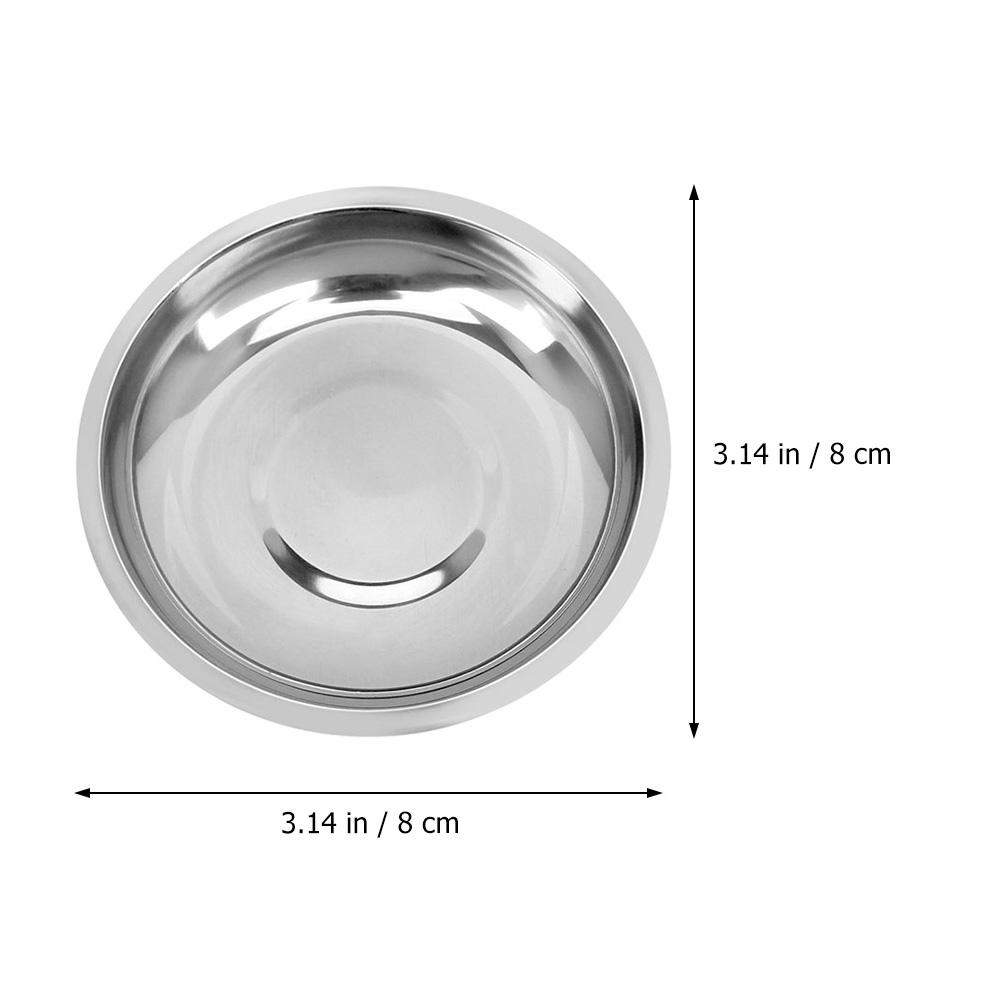 12 Pcs Stainless Steel Plate Prep Bowls for Cooking Food Dipping Small Metal Sauce Cups Kitchen Mixing