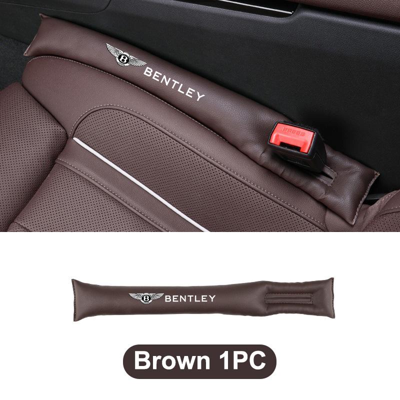 2Pcs PU Leather Car Seat Gap Filler Plug Side Seam Leak-proof Strip For New Bentley Flying Spur Continental GT Bentayga Mulsanne TH4