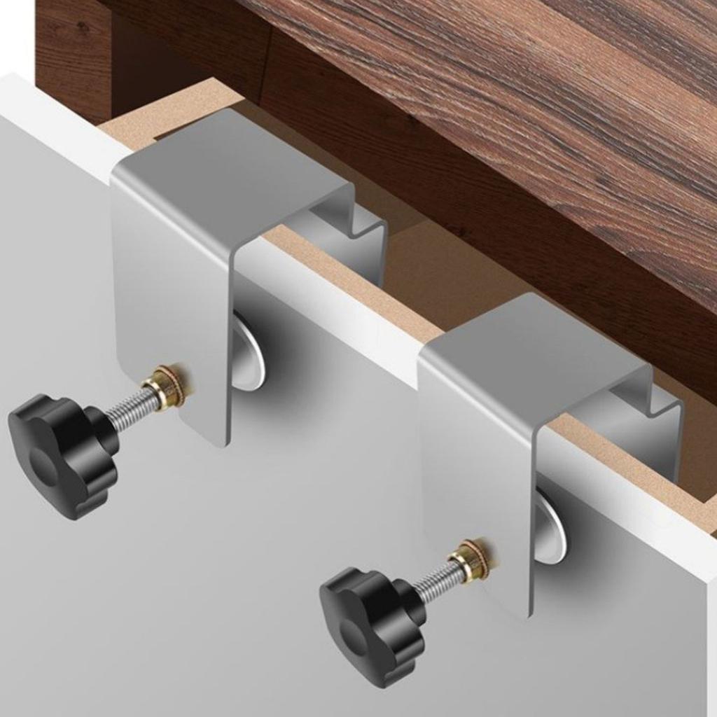 Adjustable Drawer Organizers Clamps Secure Grip Fixtures for Home and Office Use Sturdy Stainless Steel Materials