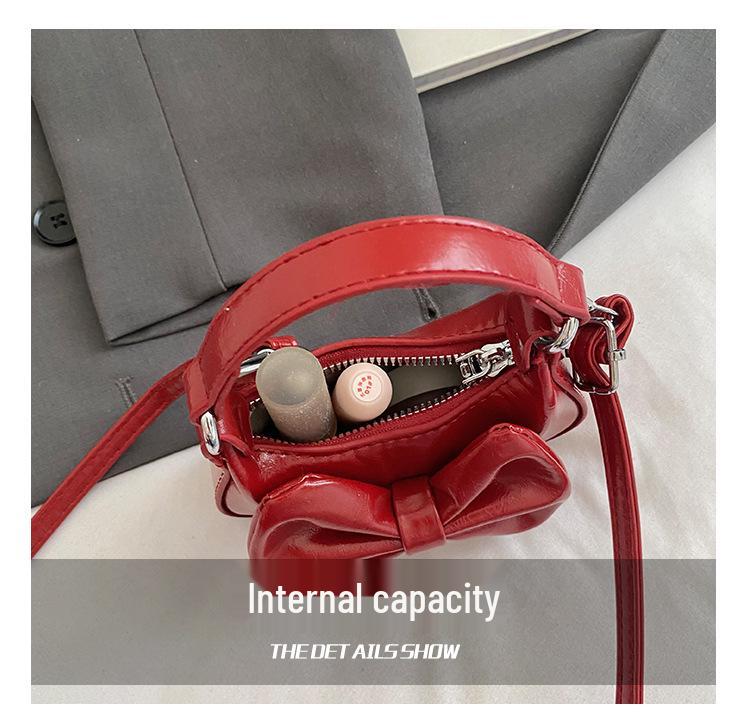 Korean Bow Mini Princess Bag: 2025 Women's Lipstick & Earphone Niche Accessory