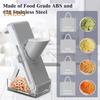 Vegetable Cutter Slicer Stainless Steel Blades Dicer Multifunctional Kitchen Gadget for Fast Meal Prep