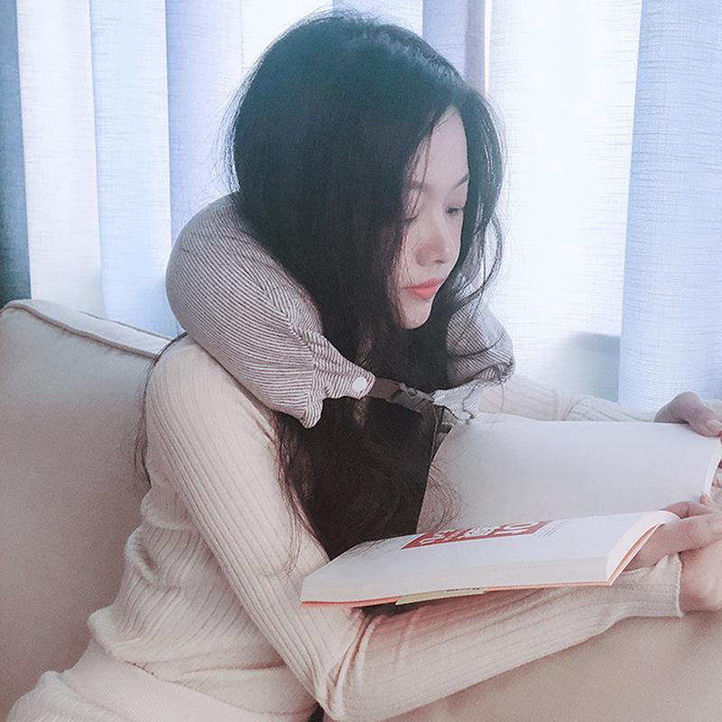 U-образная подушка для защиты шеи, подголовник для автомобиля, самолета, подушка из пенопласта, хлопковая многофункциональная подушка для путешествий