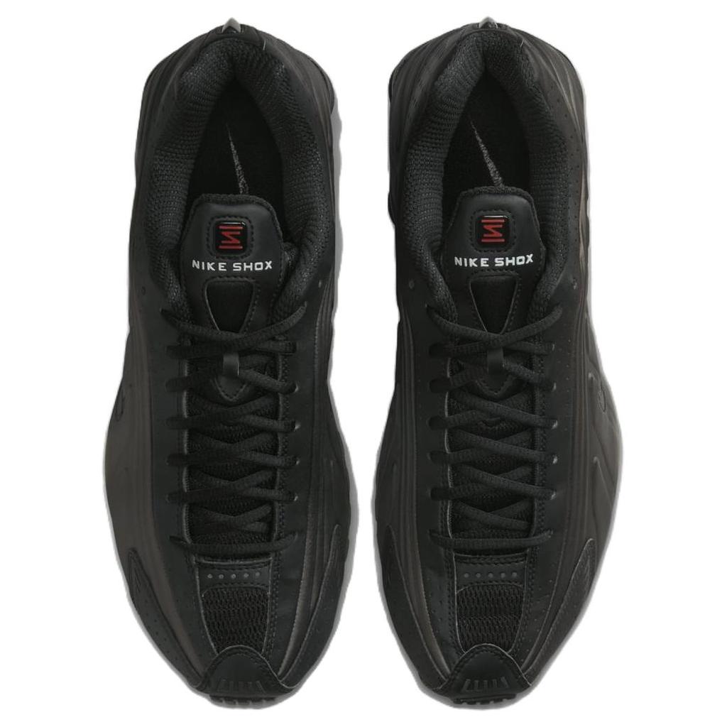 Nike Мужские кроссовки Shox R4 Triple Black 2025 Ярко-малиновый HQ1988-001