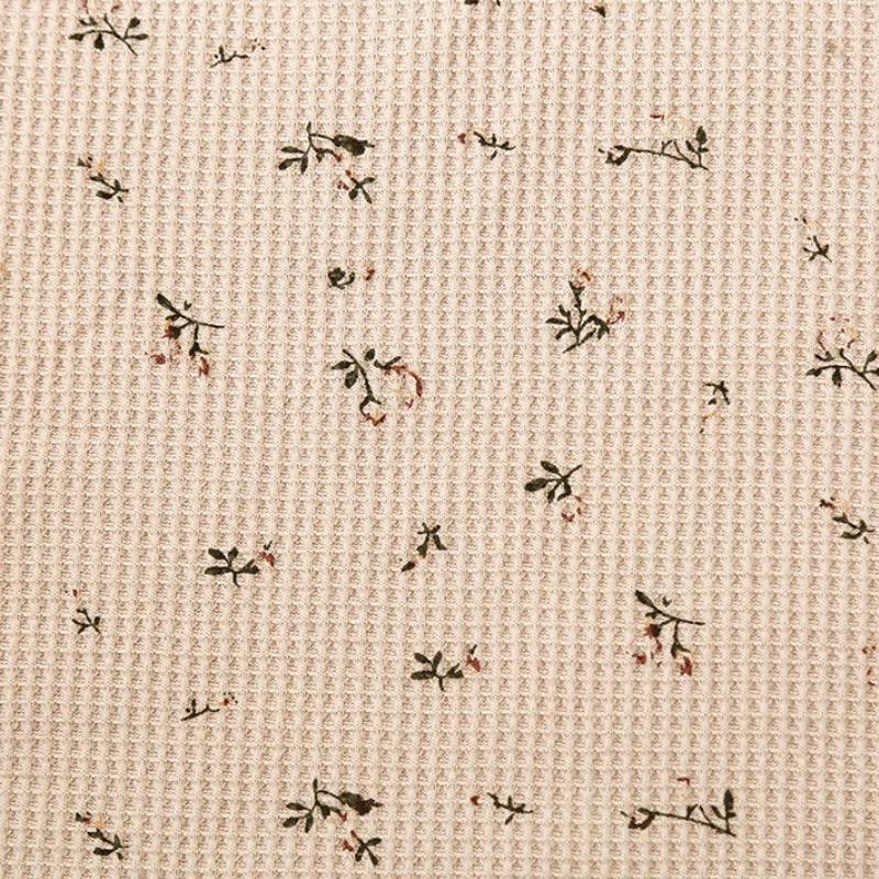 Ткань вафельной вязки с цветочным принтом 45x160см, мягкая, дышащая, для платьев, домашней одежды, футболок, детской одежды, ткань для рукоделия