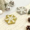 Christmas Tree Shape Handheld Mirror, Double Side Portable Vanity with Snowflake Print, Pocket Makeup Tool for Travel