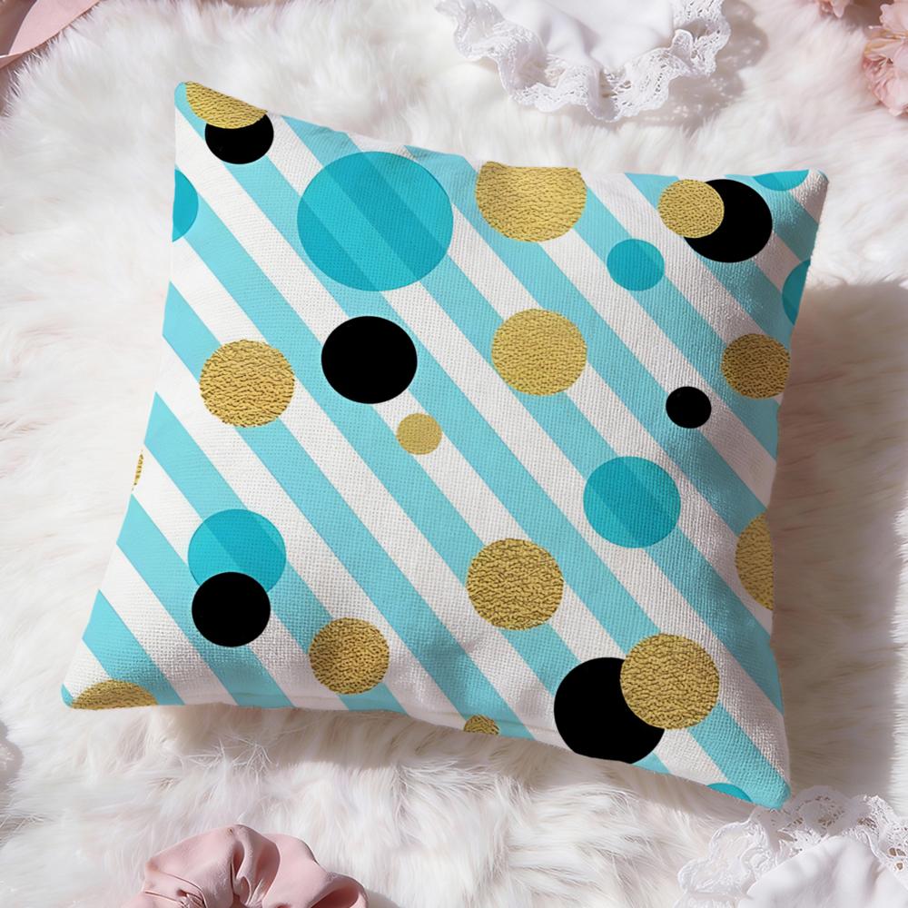 Polka Dot Texture Cushion Cover Premium Comfort Reversible Pillow Cove Two in One Design for Any Room Car Interior