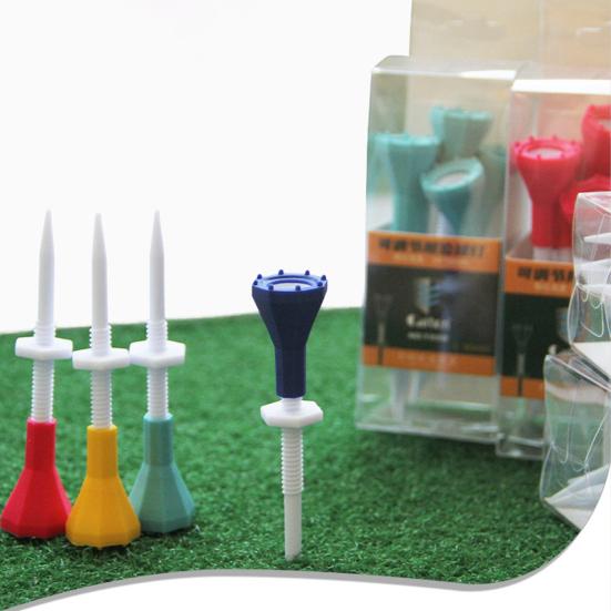 5Pcs Golf Tees Compact Size Height Adjustable Lightweight Unbreakable Low Friction Golf Tees