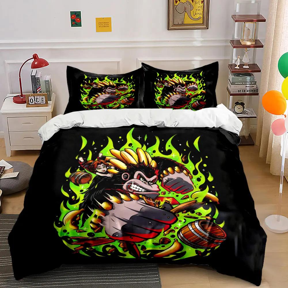 "Cartoon Gorilla Art Decor Set" Soft Comfortable Duvet Cover Bedding Set Included 1*Duvet Cover & 2*Pillowcases, gift